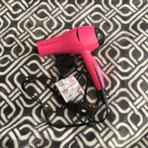 Tru Beauty ionic pro luxe hair dryer hot pink